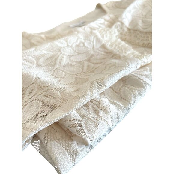 London Times White Ivory Lace Dress Bridal Shower Wedding Size 4 - Picture 7 of 15